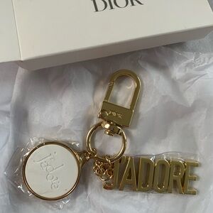 New in box Jadore Gold Keychain (Dior)